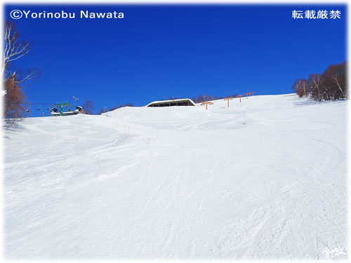 美唄スキー場西コース滑り出し／写真転載厳禁・プロ写真家なわたよりのぶ