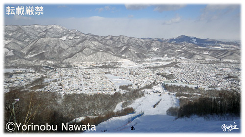 Fu'sスキー場・ダイナミックコース眺望／写真転載厳禁・プロ写真家なわたよりのぶ