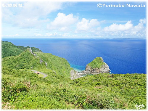 「島尻崎と外周道路」写真転載厳禁・プロ写真家なわたよりのぶ
