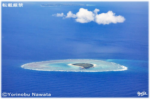 入砂島・航空写真／写真転載厳禁・プロ写真家なわたよりのぶ