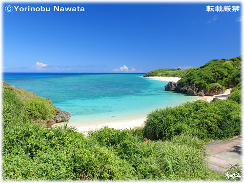 ヨロン駅前のビーチ/写真転載厳禁・プロ写真家なわたよりのぶ