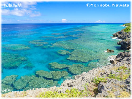 「尾道遊歩道から北方向の珊瑚海岸」写真転載厳禁・プロ写真家なわたよりのぶ